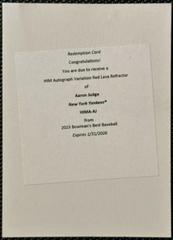 Aaron Judge Baseball Cards 2023 Bowman's Best Him Autographs Prices