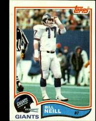 Bill Neill #429 Football Cards 1982 Topps Prices