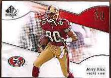 Jerry Rice #128 Football Cards 2009 SP Authentic Prices