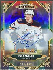 Ryan McLeod Hockey Cards 2021 Upper Deck Stature 2020 Update Autograph Prices