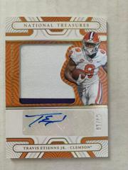 Travis Etienne Jr. [Gold] #SIL-TET Football Cards 2022 Panini National Treasures Collegiate Silhouettes Signatures Prices