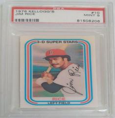 Jim Rice #10 Baseball Cards 1976 Kellogg's Prices