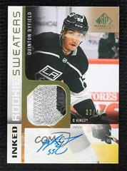Quinton Byfield [Inked Patch Autograph] #RS-QB Hockey Cards 2021 SP Game Used Rookie Sweaters Prices