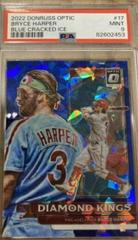 Bryce Harper [Blue Ice] #17 Baseball Cards 2022 Panini Donruss Optic Prices