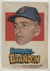Darrell Brandon #2 Baseball Cards 1967 Topps Red Sox Stickers Prices