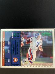 John Elway [Emerald] #GDT-JEL Football Cards 2022 Panini Contenders Game Day Ticket Prices