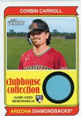 Corbin Carroll #CCR-CCA Baseball Cards 2023 Topps Heritage Clubhouse Collection Relics Prices