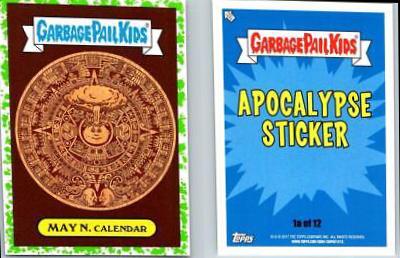 MAY N. Calendar [Green] #1a Garbage Pail Kids Adam-Geddon