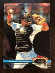 Benny Santiago #105 Baseball Cards 1991 Stadium Club Prices