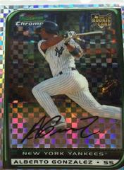 Alberto Gonzalez [Xfractor] #209 Baseball Cards 2008 Bowman Chrome Prices