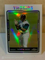 Frank Thomas [Refractor] #75 Baseball Cards 2005 Topps Chrome Prices