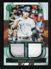 Aaron Judge [Green] #DR-AJ Baseball Cards 2022 Topps Tribute Dual Relics Prices