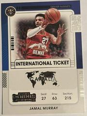 Jamal Murray #15 Basketball Cards 2021 Panini Contenders International Ticket Prices