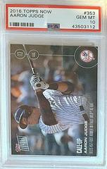 Aaron Judge #353 Baseball Cards 2016 Topps Now Prices