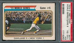 World Series Game 6 #477 Baseball Cards 1974 O Pee Chee Prices
