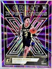 Keyonte George [Purple] #17 Basketball Cards 2023 Panini Donruss Great X Pectations Prices
