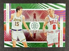 Alex Caruso, Austin Reaves [Emerald] #18 Basketball Cards 2021 Panini Illusions Rookie Reflections Prices