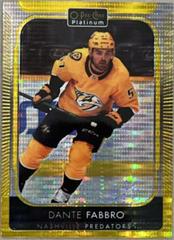 Dante Fabbro [Seismic Gold] #104 Hockey Cards 2021 O-Pee-Chee Platinum Prices