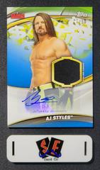 AJ Styles [Blue] Wrestling Cards 2019 Topps WWE Money in the Bank Autographs Prices