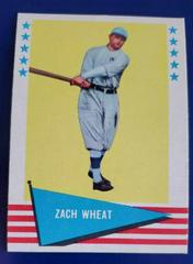 Zach Wheat #86 Baseball Cards 1961 Fleer Prices