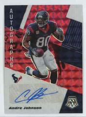 Andre Johnson [Fusion Red] Football Cards 2020 Panini Mosaic Autographs Prices