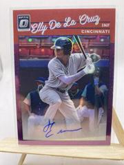 Elly De La Cruz [Purple] #1990-EC Baseball Cards 2023 Panini Donruss Optic Retro 1990 Signatures Prices