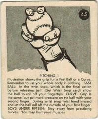 Pitching 1 #45 Baseball Cards 1952 Parkhurst Frostade Prices