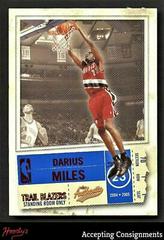 Darius Miles #13 Basketball Cards 2004 Fleer Authentix Prices