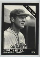 George Sisler Baseball Cards 1993 Conlon Collection Prices