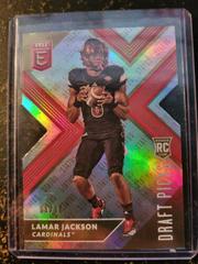 Lamar Jackson [Gold Status Die Cut] #104 Football Cards 2018 Panini Elite Draft Picks Prices