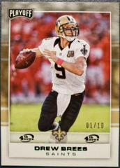 Drew Brees [4th Down] #59 Football Cards 2017 Panini Playoff Prices
