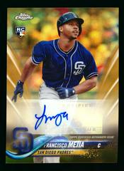 Francisco Mejia [Gold Refractor] #FM Baseball Cards 2018 Topps Chrome Update Autographs Prices