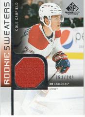 Cole Caufield #RS-CC Hockey Cards 2021 SP Game Used Rookie Sweaters Prices