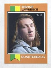 Trevor Lawrence [Orange] #14 Football Cards 2021 Topps X Trevor Lawrence Prices