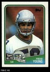 Fredd Young Football Cards 1988 Topps Prices
