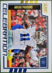 Micah Parsons [Gold] #C-MP Football Cards 2022 Panini Score Celebration Prices