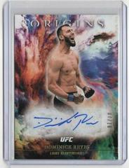 Dominick Reyes [Gold] Ufc Cards 2021 Panini Chronicles UFC Origins Autographs Prices
