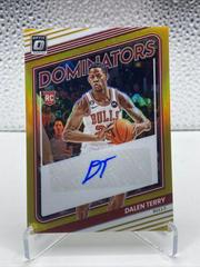 Dalen Terry [Gold] #RDS-DTY Basketball Cards 2022 Panini Donruss Optic Rookie Dominators Signatures Prices