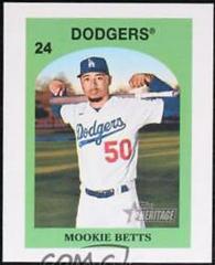 Mookie Betts #24 Baseball Cards 2021 Topps Heritage Venezuela Stamps Prices