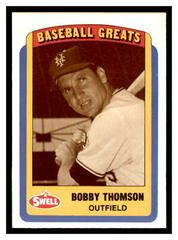 Bobby Thomson #21 Baseball Cards 1990 Swell Greats Prices