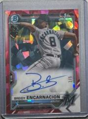 Breidy Encarnacion [Red Refractor] #BSPA-BE Baseball Cards 2021 Bowman Sapphire Autographs Prices