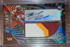 Brian Robinson Jr. [Celestial] Football Cards 2022 Panini Spectra Radiant Rookie Patch Signatures Prices