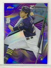 Christian Yelich [Purple Refractor] #100 Baseball Cards 2020 Topps Finest Prices