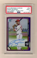 Pedro Severino [Purple Refractor] Baseball Cards 2015 Bowman Chrome Autograph Prospect Prices