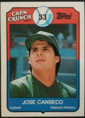 Jose Canseco Baseball Cards 1989 Cap'N Crunch Prices