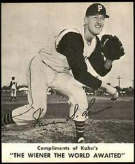 Vern Law Baseball Cards 1961 Kahn's Wieners Prices