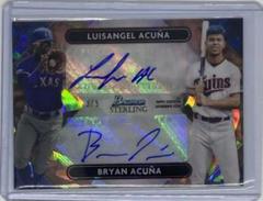 Bryan Acuna, Luisangel Acuna [Rose Gold Atomic] #DRA-AA Baseball Cards 2022 Bowman Sterling Dual Refractor Autographs Prices