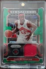 Pascal Siakam [Green Ice] #SW-PSK Basketball Cards 2021 Panini Prizm Sensational Swatches Prices