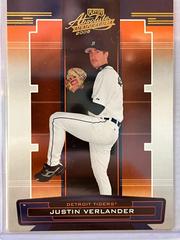Justin Verlander Baseball Cards 2005 Playoff Absolute Memorabilia Prices