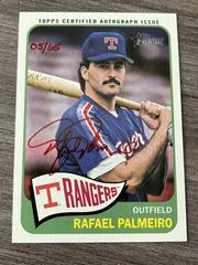 Rafael Palmeiro [Red Ink] #RP Baseball Cards 2014 Topps Heritage Real One Autographs Prices